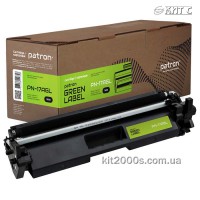Тонер-картридж HP 17A (CF217A) (PN-17AGL), PATRON GREEN Label, black