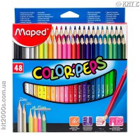 Олiвці кольорові Maped COLOR PEPS 48шт/набір MP.832048