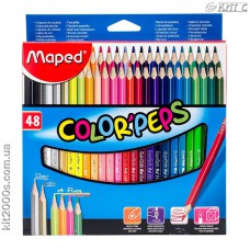 Олiвці кольорові Maped COLOR PEPS 48шт/набір MP.832048