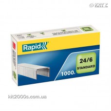 Скобы для степлера №24/6 RAPID STANDARD 1000шт/уп