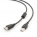 Кабель (удлинитель) USB2.0 AM/AF 4,5 м феррит Cablexpert (CCF-USB2-AMAF-15)