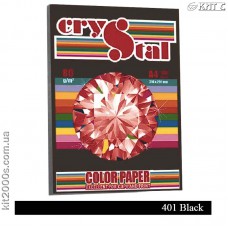 Папір кольоровий А4 80г/м2, 100 арк. Crystal Color 401 Black (чорний) Папір кольоровий А4 80г/м2, 100 арк. Crystal Color 401 Black (чорний)