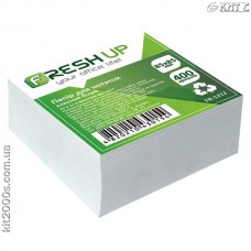Паперовий блок для нотаток 85x85 800арк білий клеєний Fresh Up (FR-1212)