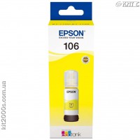 Контейнер с чернилами Epson 106, (C13T00R440), yellow