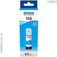 Контейнер с чернилами Epson 106, (C13T00R240), cyan