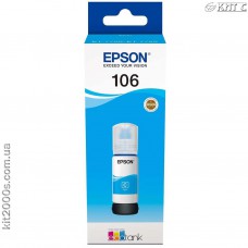Контейнер с чернилами Epson 106, (C13T00R240), cyan