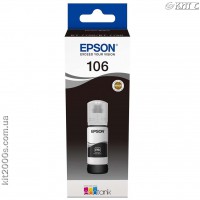 Контейнер с чернилами Epson 106, (C13T00R140), black