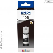Контейнер с чернилами Epson 106, (C13T00R140), black