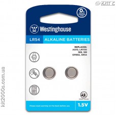 Батарейка тип LR54 Westinghouse Alkaline (блістер на 2 шт) - фото Батарейка тип LR54 Westinghouse Alkaline (блістер на 2 шт)
