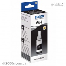 Контейнер с чернилами Epson 664, (C13T66414A), black