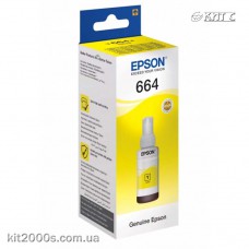 Контейнер с чернилами Epson 664, (C13T66444A), yellow