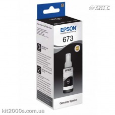 Контейнер с чернилами Epson 673, (C13T67314A), black