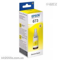 Контейнер с чернилами Epson 673, (C13T67344A), yellow