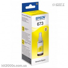 Контейнер с чернилами Epson 673, (C13T67344A), yellow