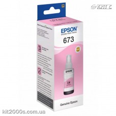 Контейнер с чернилами Epson 673, (C13T67364A), light magenta