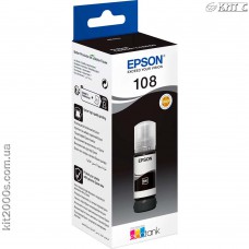 Контейнер с чернилами Epson 108, (C13T09C14A), black