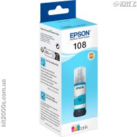 Контейнер с чернилами Epson 108, (C13T09C54A), light cyan