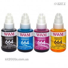 Контейнер з чорнилом Epson 664, WWM, 4*140г B/C/M/Y (E664SET4)