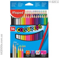 Олiвці кольорові Maped COLOR PEPS 36шт/набір MP.832017
