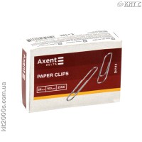 Скріпки 28мм Axent Delta D4114 100шт/уп овал прямі, оцинковані