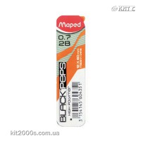 Грифели 0,7мм 2B Maped High Polimer 12шт/уп