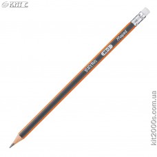Карандаш чернографитный Maped Blask Peps HB, MP.851721 с ластиком